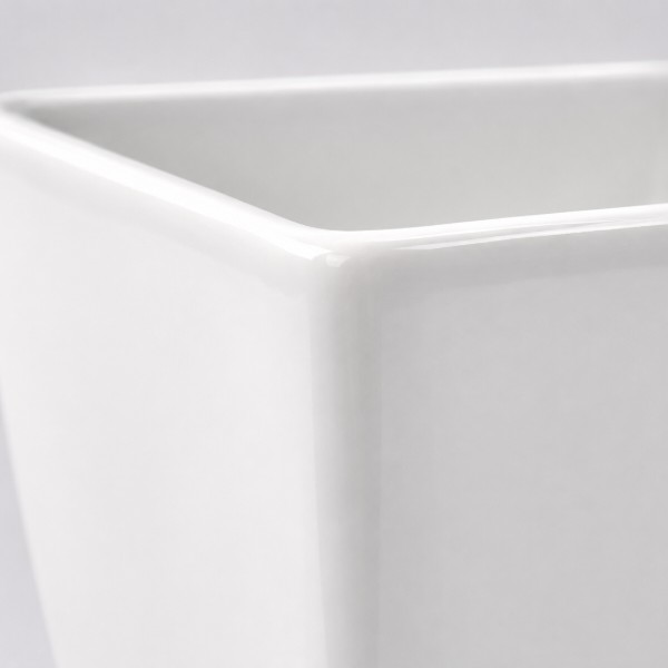 Фото - Вазон Plastkon Quadrato 25x25x24 Flower Lover белый (4114082055)